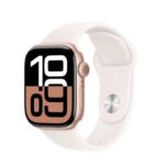 ساعت هوشمند ورزشی، اپل مدل Series 10 سایز قاب 42 میلی‌متر، دارای بند سیلیکون، سازگار با سیستم عامل iOS، دارای سنسورهای سنجش دمای بدن، سنجش اکسیژن خون و تشخیص حرکات دست، ارتفاع سنج، مجهز به GPS، امکان ارائه برنامه تمرینی و محاسبه مسافت طی شده - Image 3