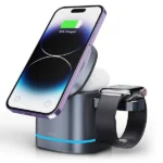 شارژ وایرلس سه کاره برند ژاند 3in1 Magnetic wireless Charger Brand Xundd - Image 4