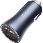 شارژر فندکی باسئوس مدل tzccjd-0g به همراه کابل تبدیل USB-C - Image 6