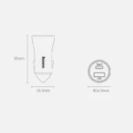 شارژر فندکی باسئوس مدل tzccjd-0g به همراه کابل تبدیل USB-C - Image 8