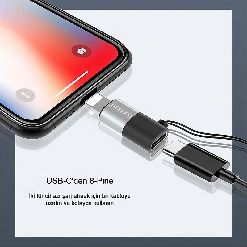 مبدل-usb-c-به-لایتینگ-ارالدام-tc17-